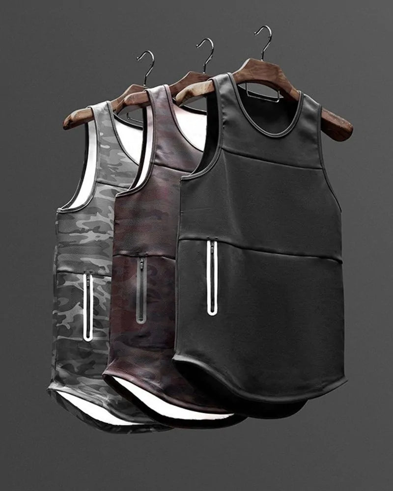 Stylish Patchwork Tank for Men