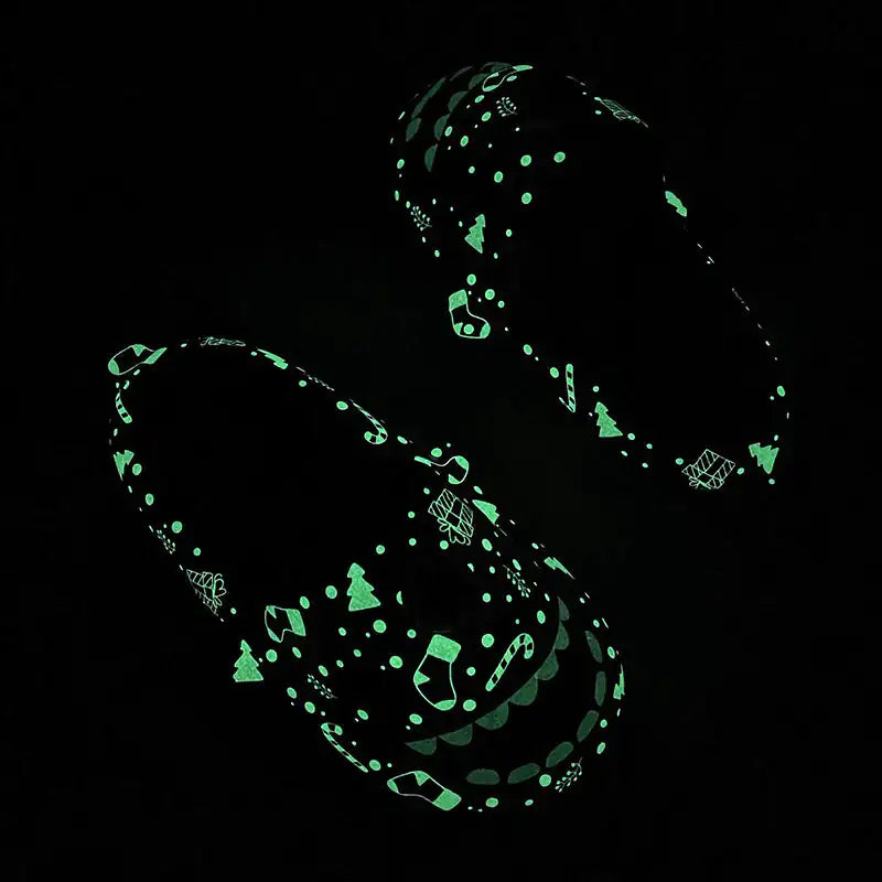 Comfy Glow In The Dark sharks design Flip Flops