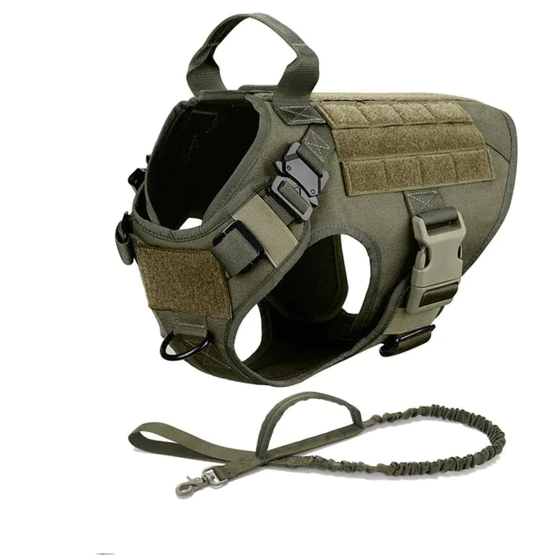 Tactical Metal Harness with Buckle For Dogs