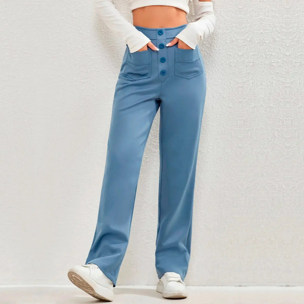 Classic High - Waisted Pants For Women