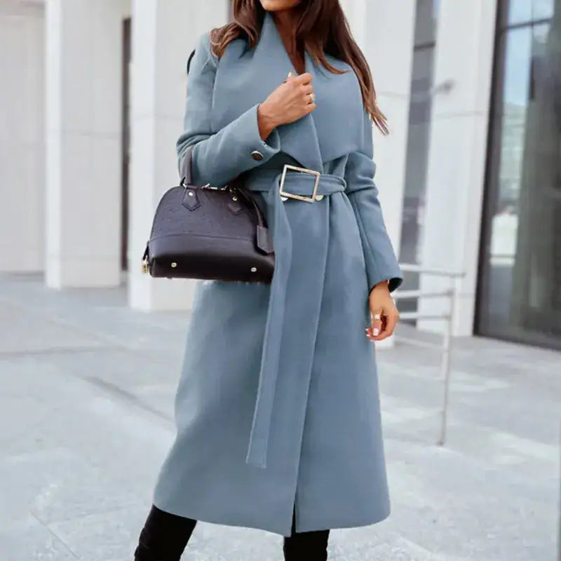 Fashion Long Sleeve Trench Coat For Women