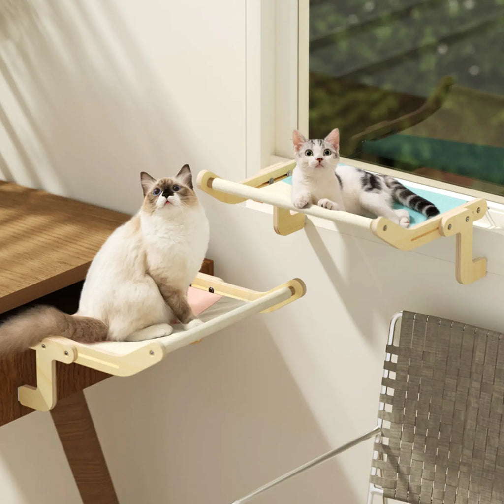 Sturdy Washable Cotton Window Hanging Hammock For Cats