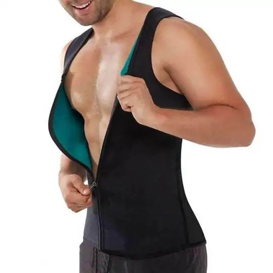 Modern Neoprene Zipper Sauna Vest For Him