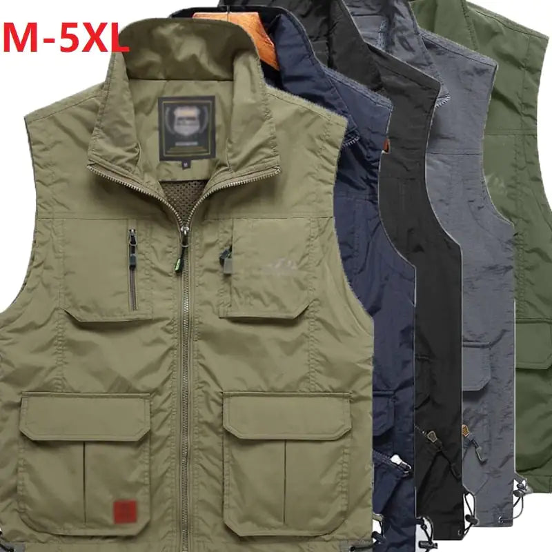 Multi-Pockets Classic Jackets For Men