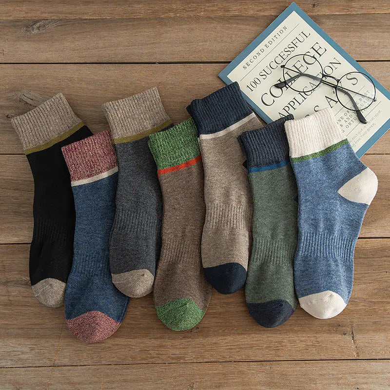 Harajuku Winter Terry Cotton Socks For Men
